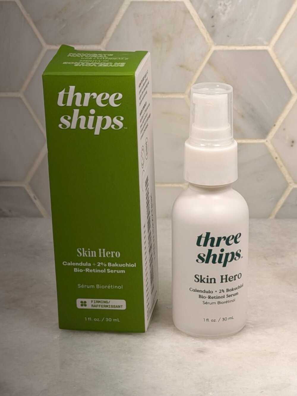 Three Ships-SkinHero Calendula + 2% Bakuchiol Bio-Retinol Serum | Firm, Soothes